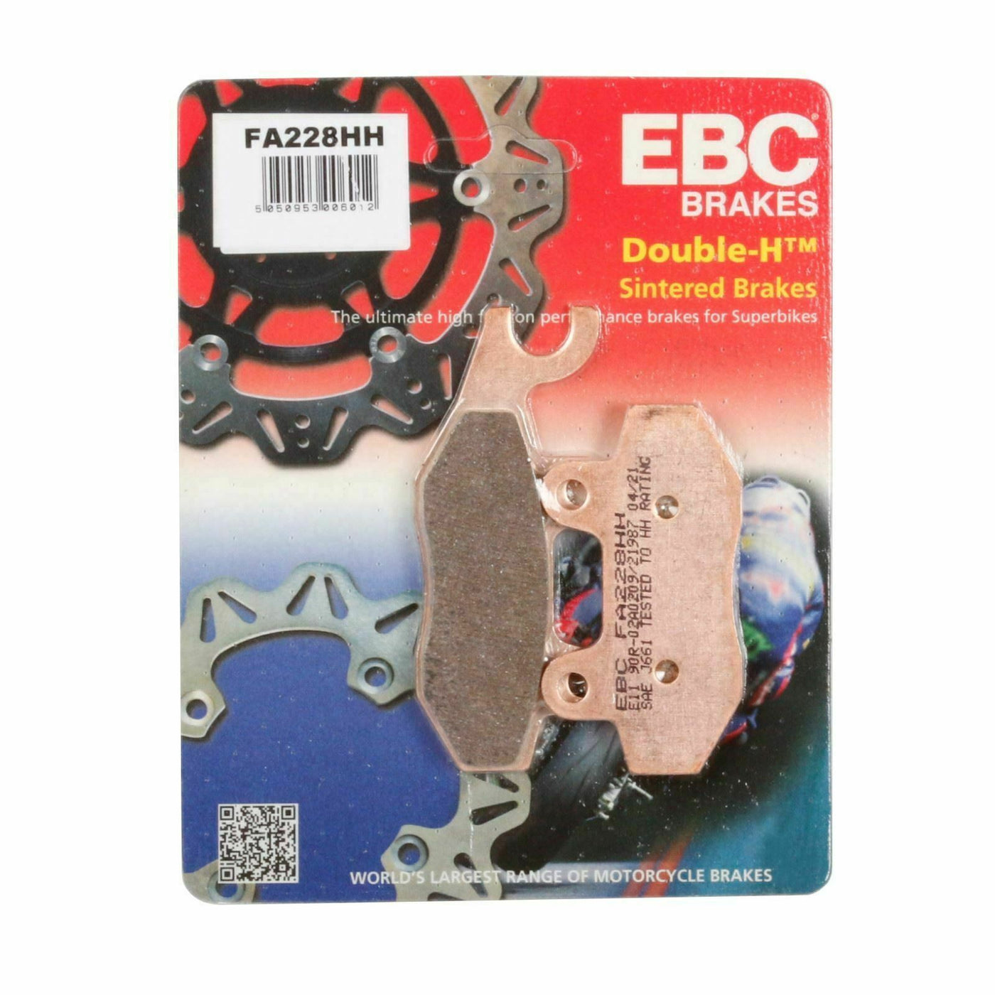 EBC Brakes Motorcycles HH Sintered Brake Pad - FA228HH