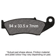EBC Brakes Motorcycles Dirt Sintered Brake Pad - FA185R