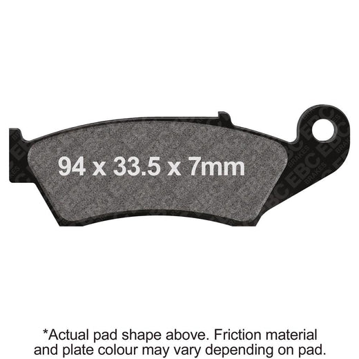 EBC Brakes Motorcycles Dirt Sintered Brake Pad - FA185R