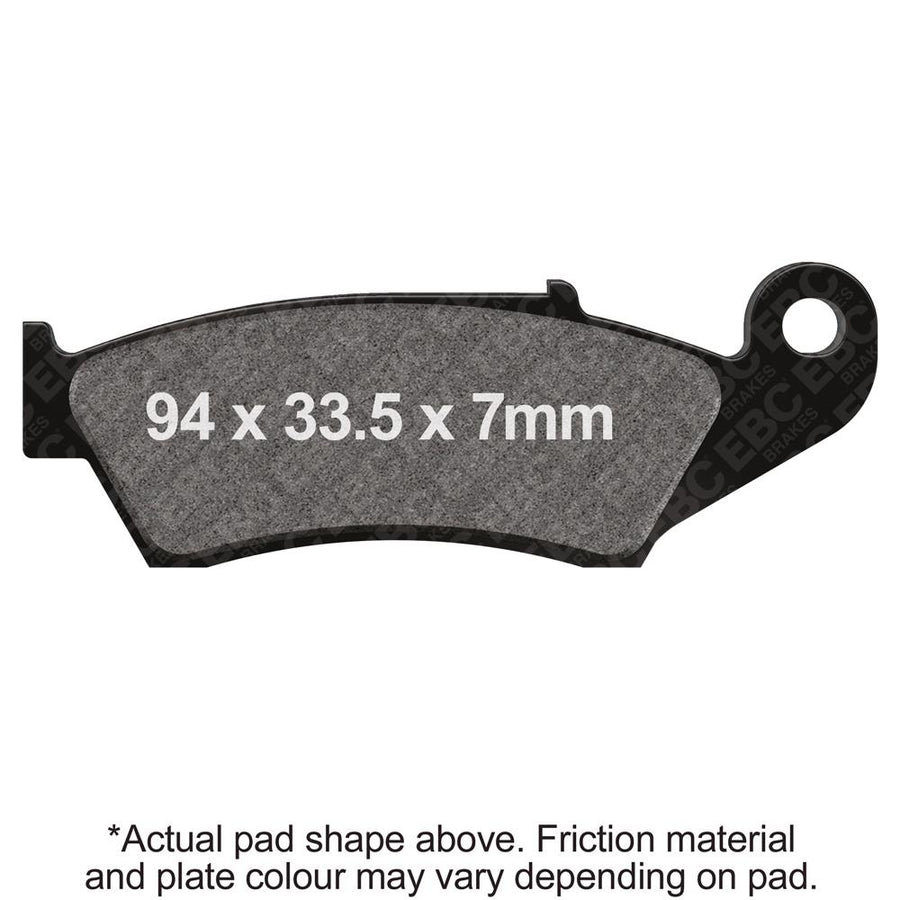 EBC Brakes Motorcycles Dirt Sintered Brake Pad - FA185R
