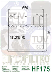 Hiflofiltro Premium Oil Filter - HF175