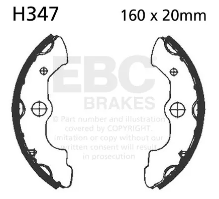 EBC Brakes, Brake shoe - H347