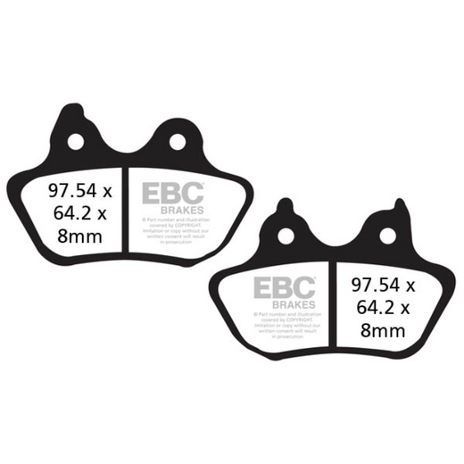 EBC Brakes Off Road Motorcycles Semi-Sintered Brake Pad - FA434VLD
