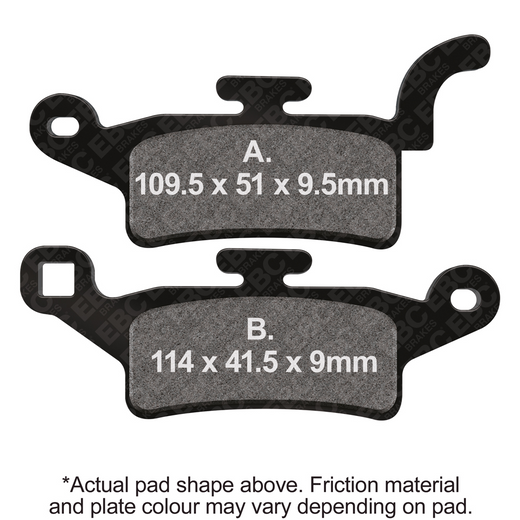 EBC Brakes Scooters Carbon Brake Pad -  SFAC492