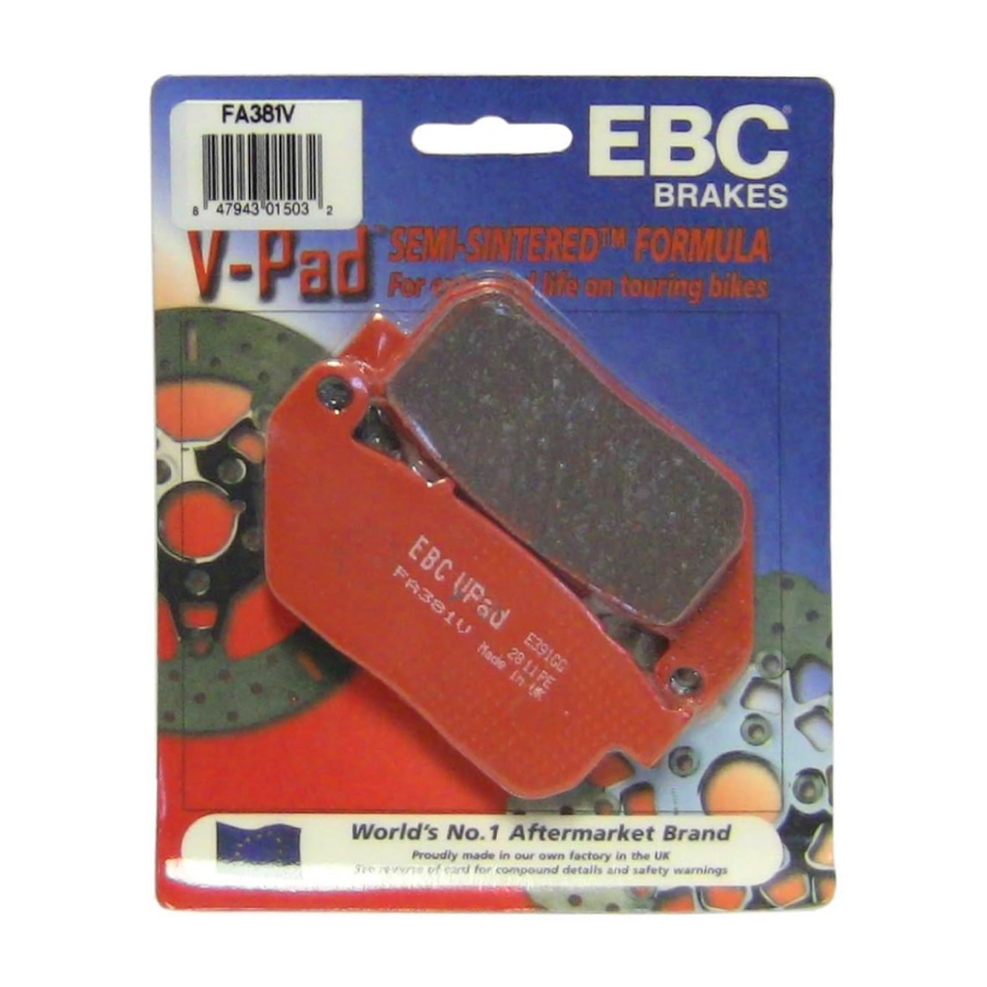 EBC Brakes Off Road Motorcycles Semi-Sintered Brake Pad - FA381V