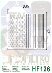 Hiflofiltro Premium Oil Filter - HF126