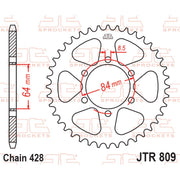 JT Sprocket Rear Sprocket - JTR809.53 - 428 Pitch