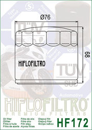 Hiflofiltro Premium Oil Filter - HF172C - Chrome
