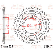 JT Sprocket Rear Sprocket - JTR7.45