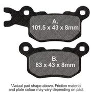 EBC Brakes Off Road Motorcycles TT Hybrid Carbon Brake Pad - FA685TT