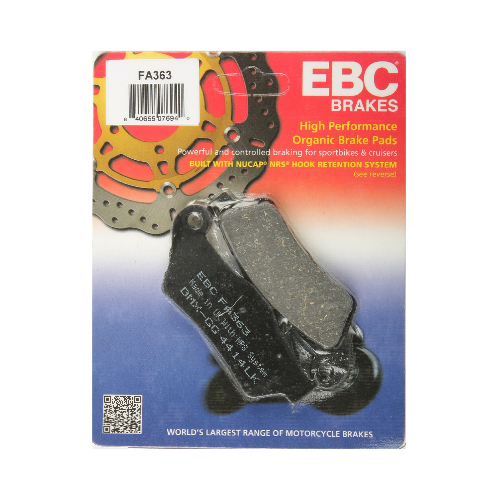 EBC Brakes Motorcycles Organic Brake Pad -  FA363