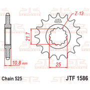 JT Sprockets Front Sprocket - JTF1586.16 - 525 Pitch