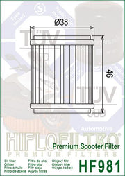 Hiflofiltro Premium Oil Filter - HF981
