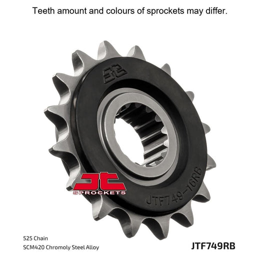 JT Sprockets Rubber Cushioned Front Sprocket - JTF749.15RB - 525 Pitch