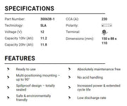 BS Battery Factory charged - BS-BTZ14S SLA