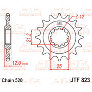 JT Sprockets Front Sprocket - JTF823.16 - 520 Pitch