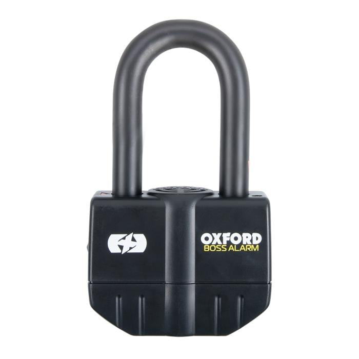 Oxford Boss Alarm 16mm Padlock Black - LK484