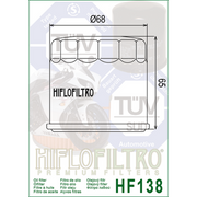 HifloFiltro Premium Oil Filter - HF138C - Chrome