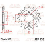 JT Sprockets Front Sprocket - JTF430.14 - 520 Pitch
