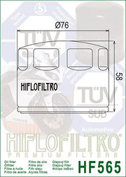 Hiflofiltro Premium Oil Filter - HF565