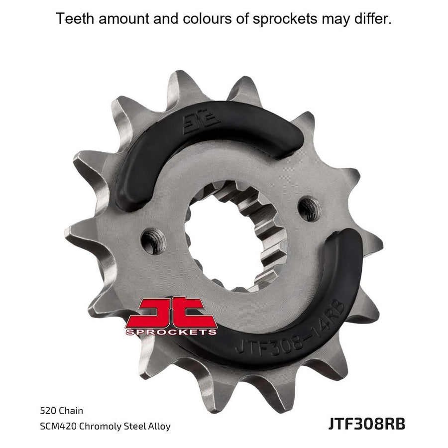 JT Sprockets Rubber Cushioned Front Sprocket - JTF308.15RB - 520 Pitch