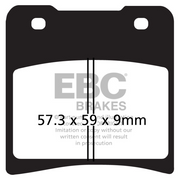 EBC Brakes Off Road Motorcycles Semi-Sintered Brake Pad - FA150V