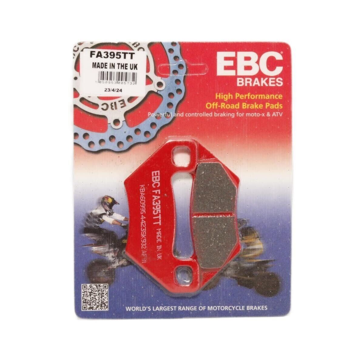 EBC Brakes Off Road Motorcycles TT Hybrid Carbon Brake Pad - FA395TT