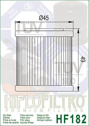 Hiflofiltro Premium Oil Filter - HF182