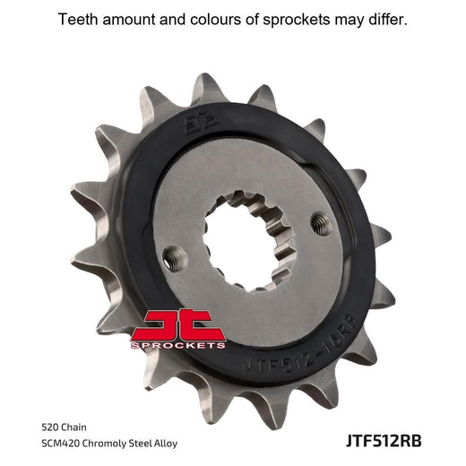 JT Sprockets Rubber Cushioned Front Sprocket - JTF512.17RB - 520 Pitch