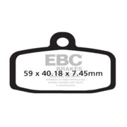 EBC Brakes Off Road Motorcycles TT Hybrid Carbon Brake Pad - FA612TT