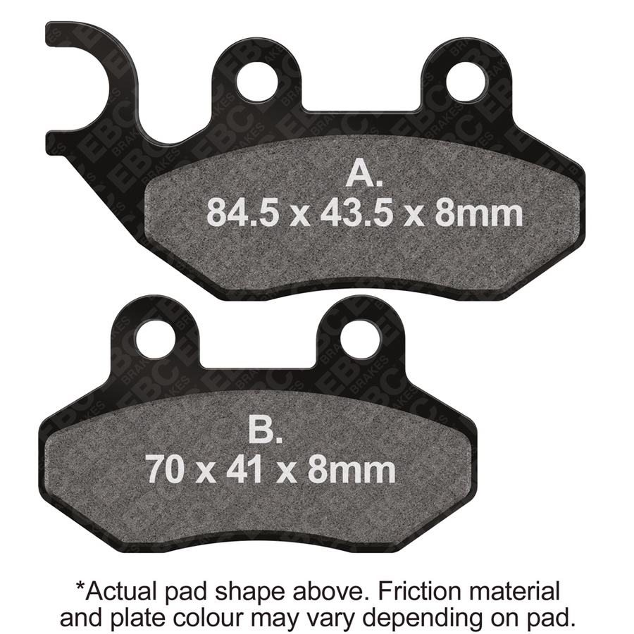 EBC Brakes Off Road Motorcycles Semi-Sintered Brake Pad - FA264V