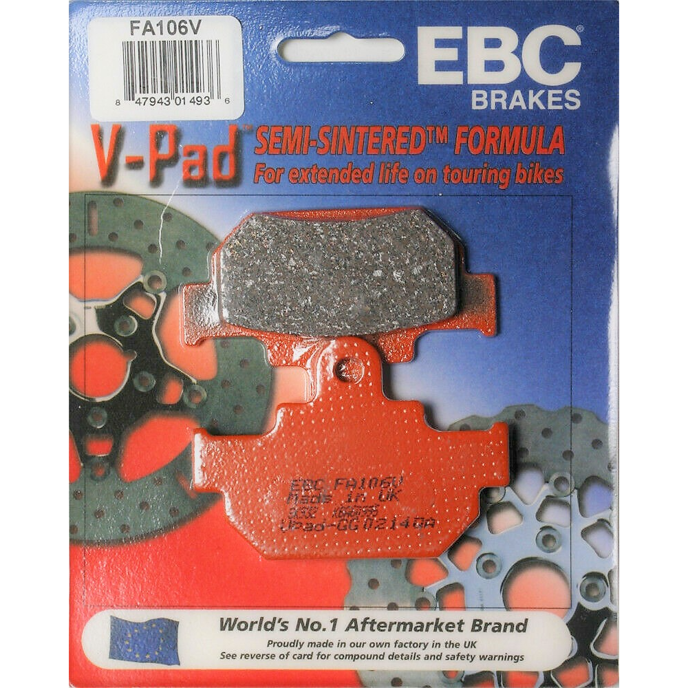 EBC Brakes Off Road Motorcycles Semi-Sintered Brake Pad - FA106V