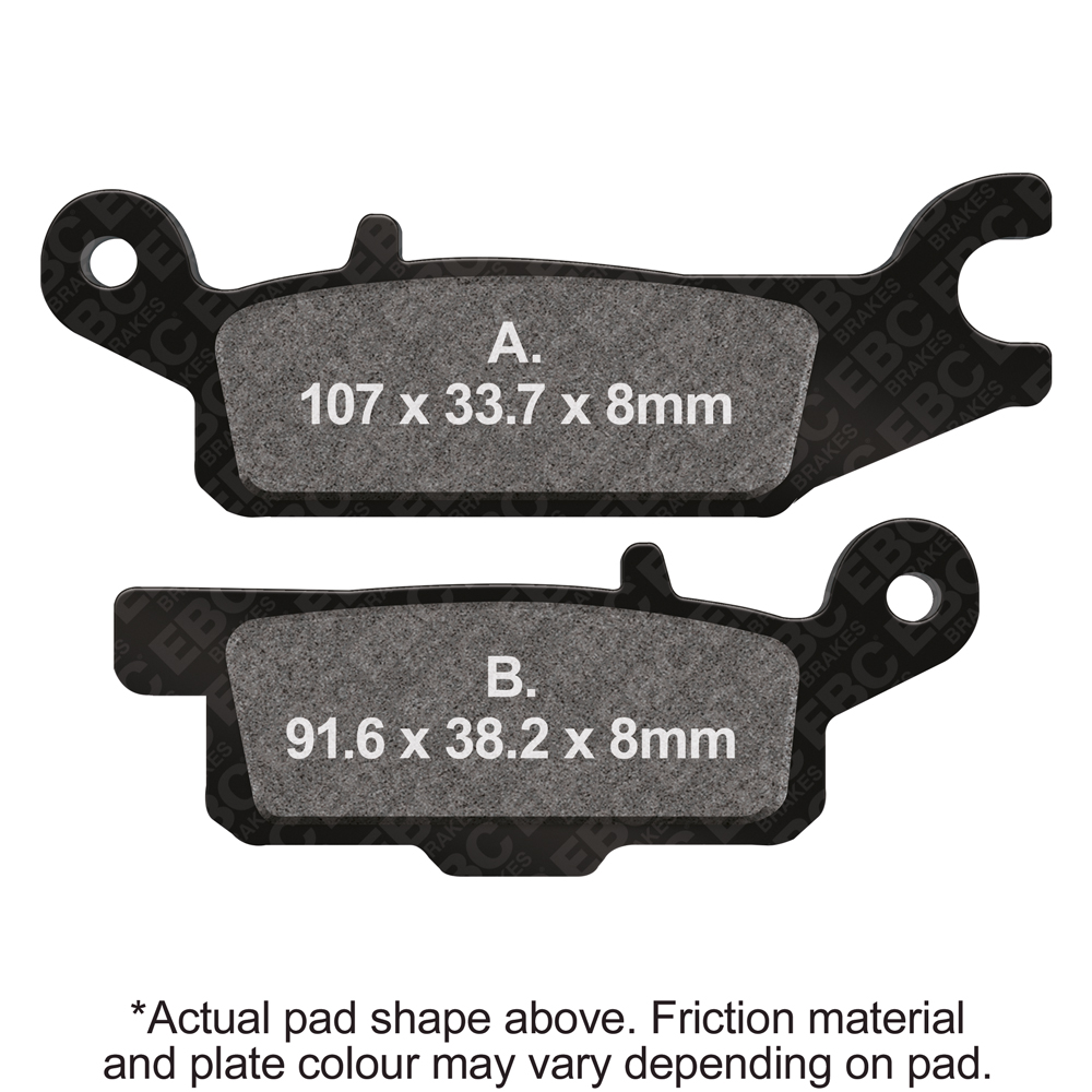 EBC Brakes Off Road Motorcycles TT Hybrid Carbon Brake Pad - FA443TT