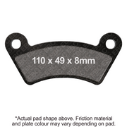 EBC Brakes Off Road Motorcycles TT Hybrid Carbon Brake Pad - FA482TT