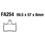 EBC Brakes Motorcycles HH Sintered Brake Pad - FA254HH