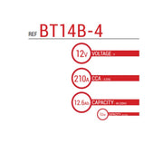 BS Battery Factory charged - BS-BT14B-4 SLA