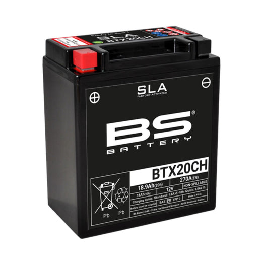 BS Battery Factory charged - BS-BTX20CH SLA - thebikeguys