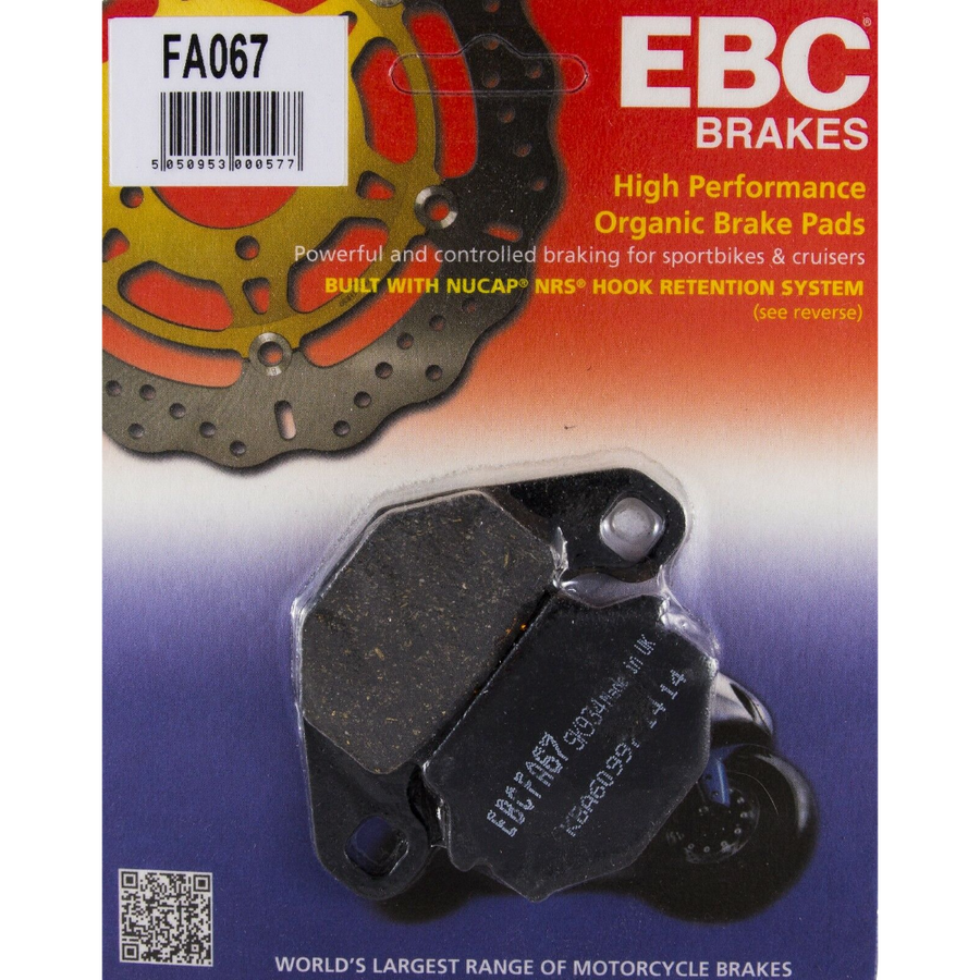 EBC Brakes Motorcycles Organic Brake Pad -  FA067