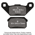 EBC Brakes Off Road Motorcycles TT Hybrid Carbon Brake Pad - FA431TT