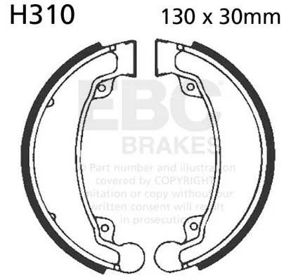 EBC Brakes, Brake shoe - H310