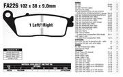 EBC Brakes Motorcycles Organic Brake Pad -  FA226
