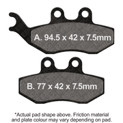 EBC Brakes Scooters HH Slintered Brake Pad -  SFA194HH