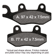 EBC Brakes Off Road Motorcycles TT Hybrid Carbon Brake Pad - FA159TT