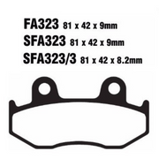 EBC Brakes Scooters organic Brake Pad - SFA323/3