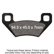 EBC Brakes Off Road Motorcycles TT Hybrid Carbon Brake Pad - FA395TT