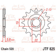 JT Sprockets Front Sprocket - JTF825.13 - 520 Pitch
