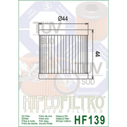 HifloFiltro Premium Oil Filter - HF139