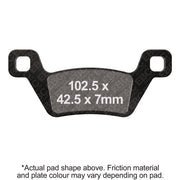 EBC Brakes Off Road Motorcycles TT Hybrid Carbon Brake Pad - FA600/2TT