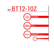 BS Battery Factory charged - BS-BT12-10Z SLA