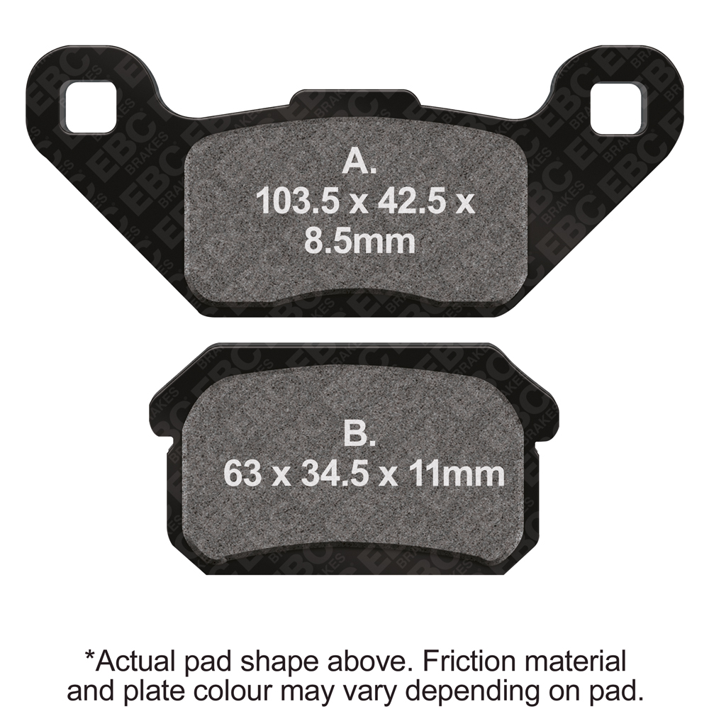 EBC Brakes Motorcycles Dirt Sintered Brake Pad - FA431R